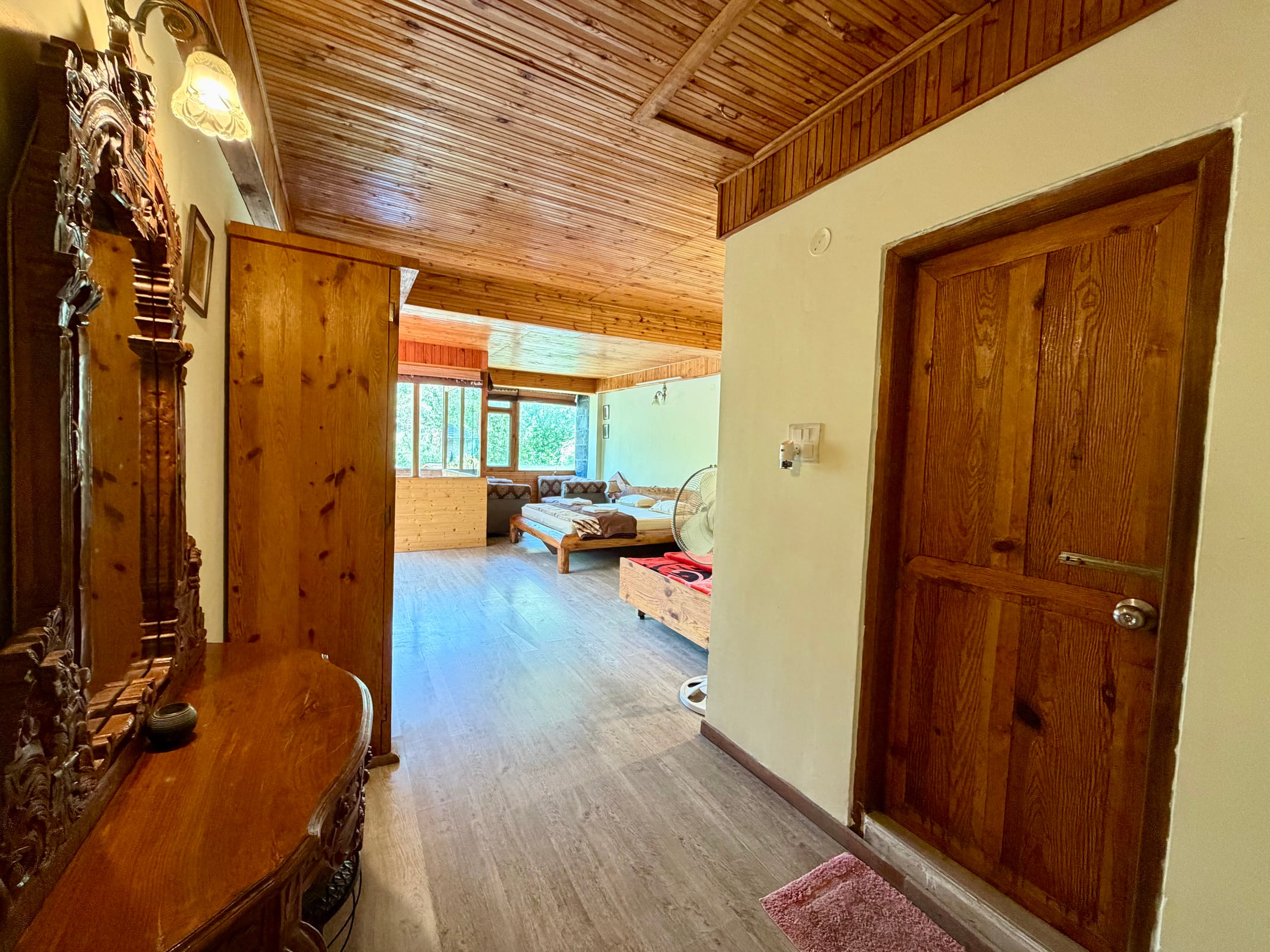 Property outlook at WhiteStone Cottages in Tirthan Valley