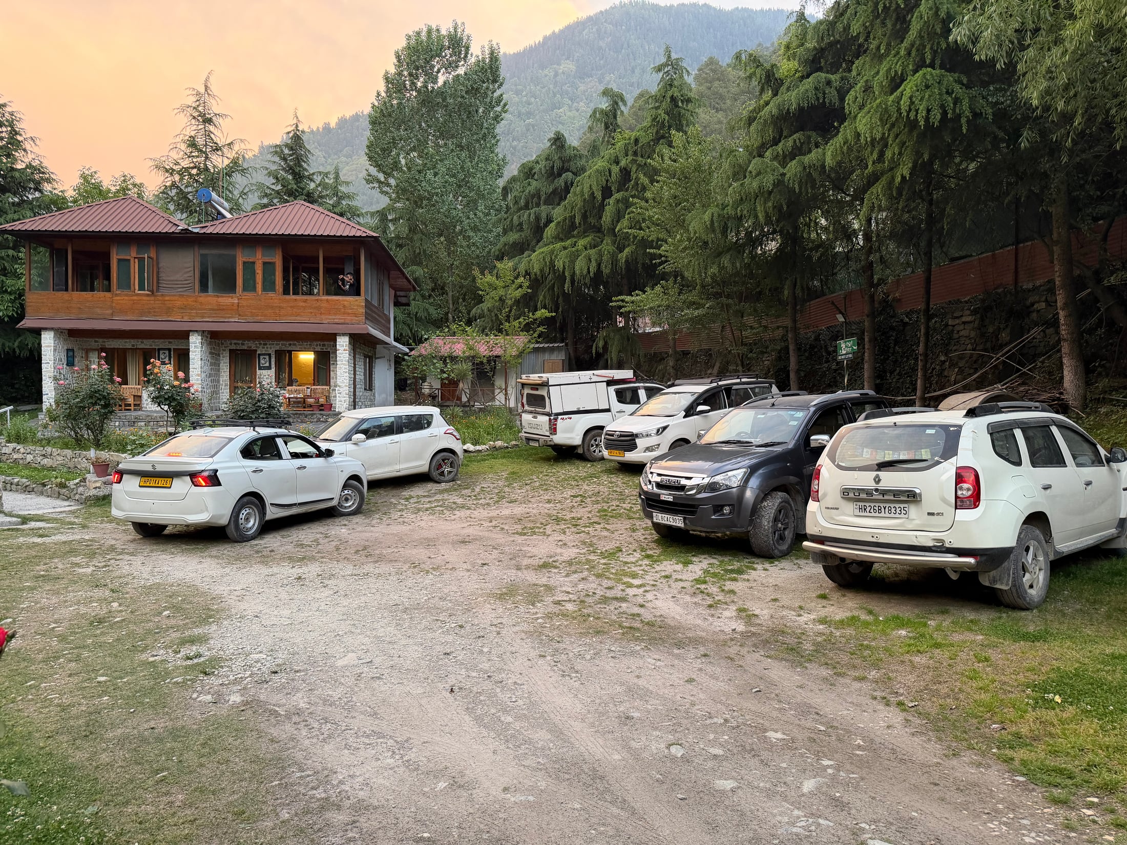 Parking space at WhiteStone Cottages