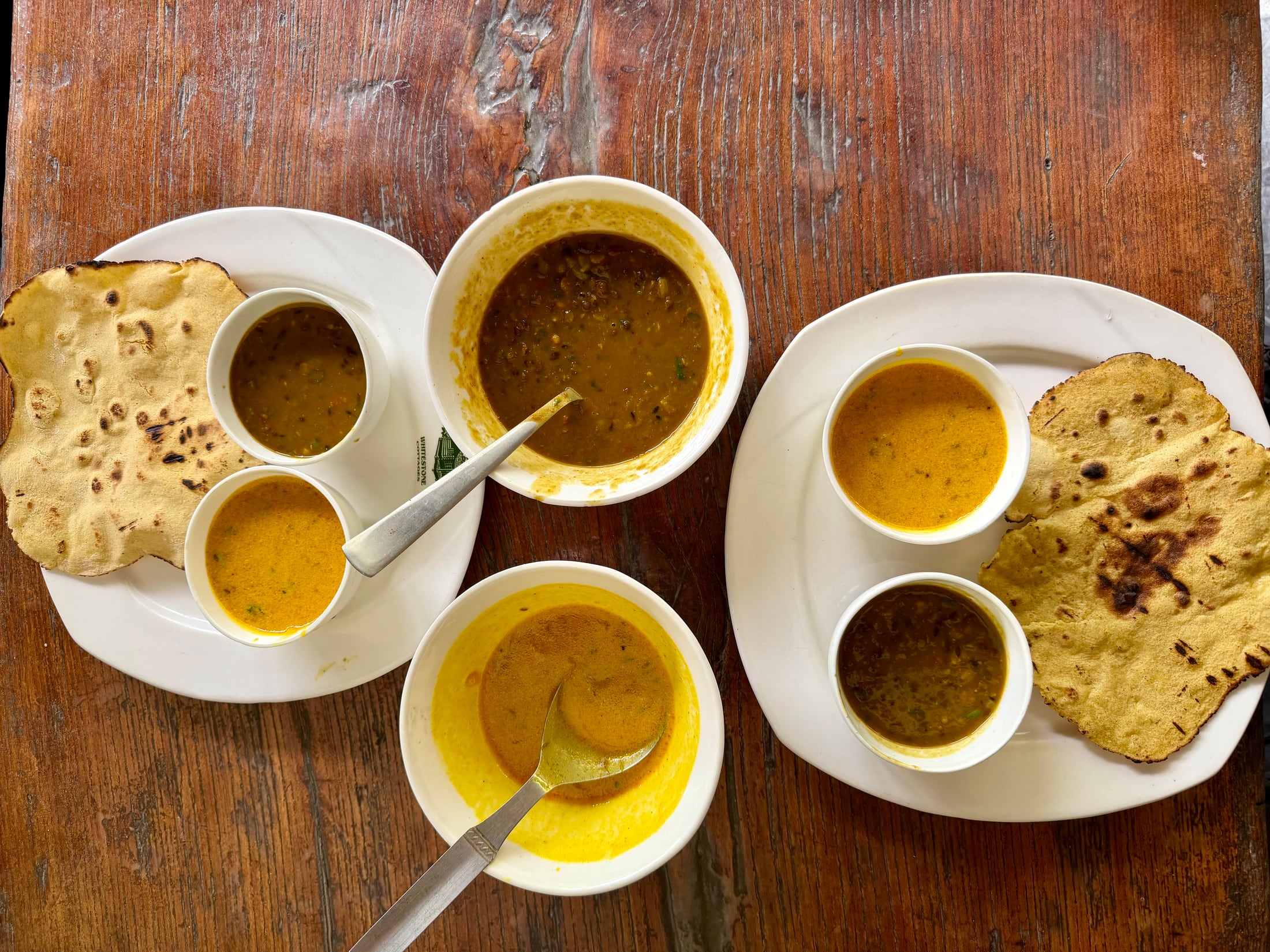 Local-style meal served at WhiteStone Cottages